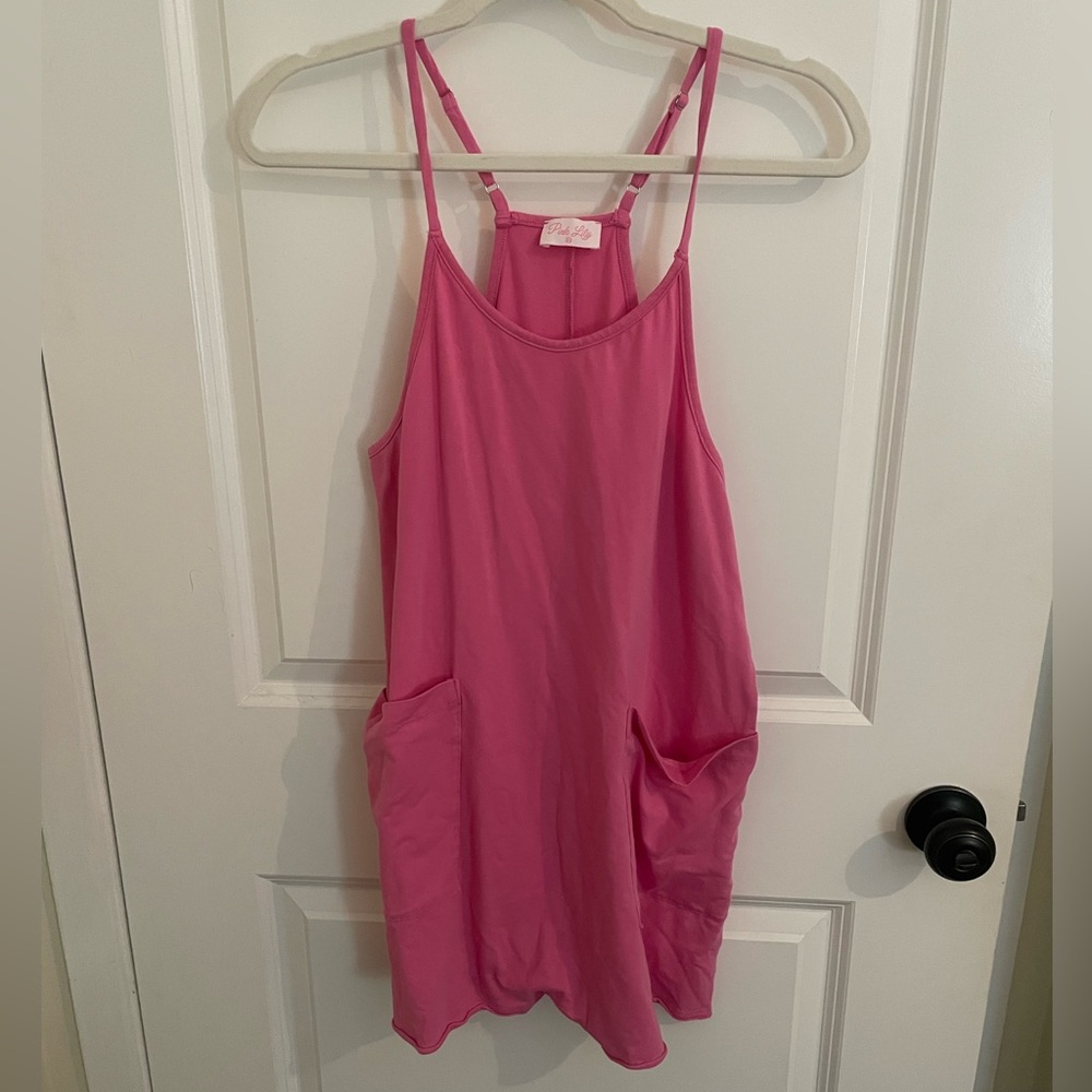 Pink Lily Loose Romper